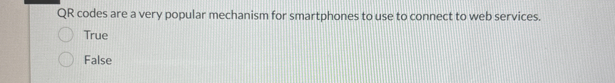 QR codes are a very popular mechanism for