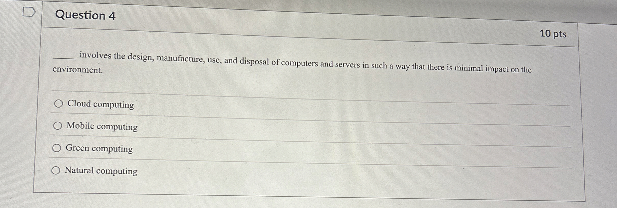 Question 4 involves the design, manufacture, use,