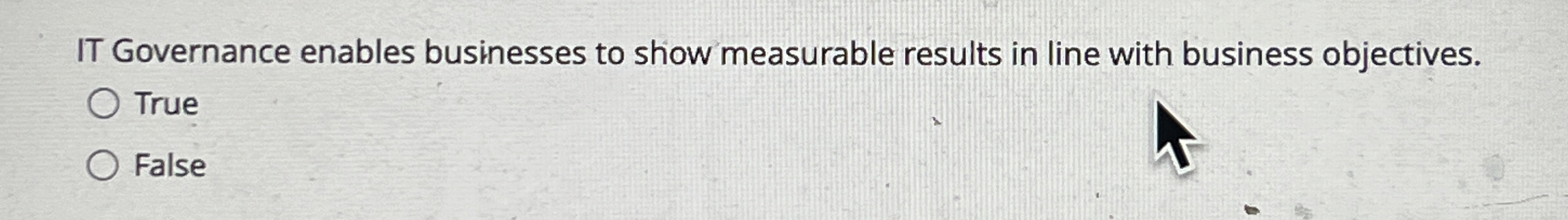 IT Governance enables businesses to show