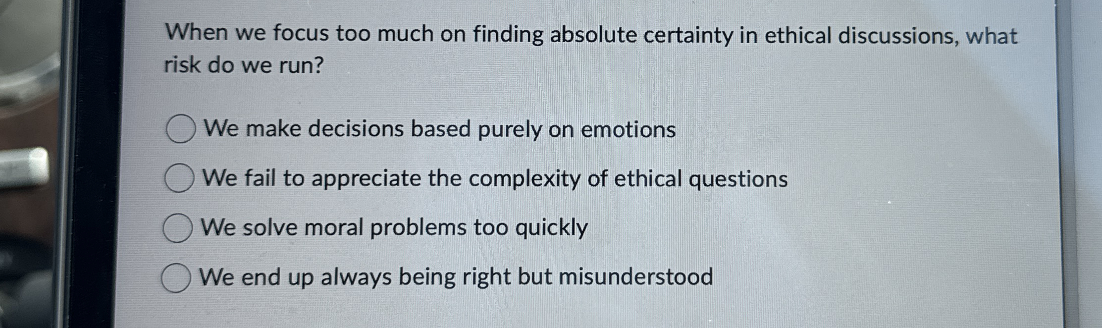 When we focus too much on finding absolute