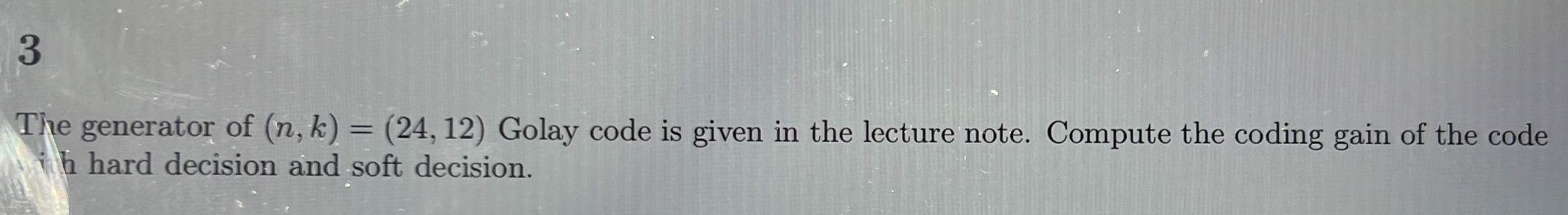 3 The generator of ( n , k ) = ( 2 4 , 1 2 )