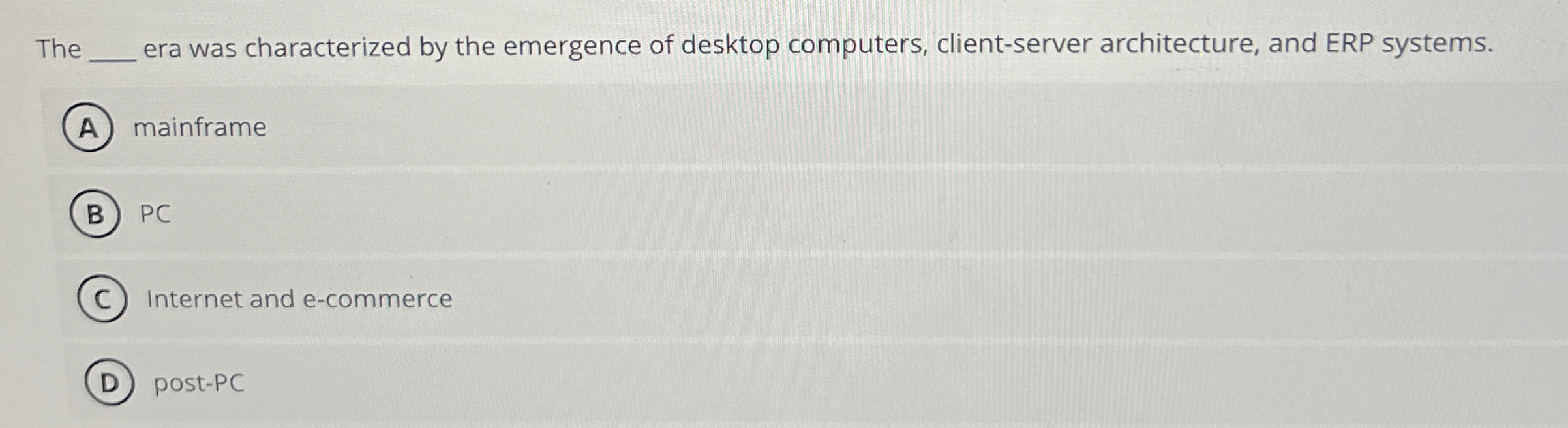 The era was characterized by the emergence of