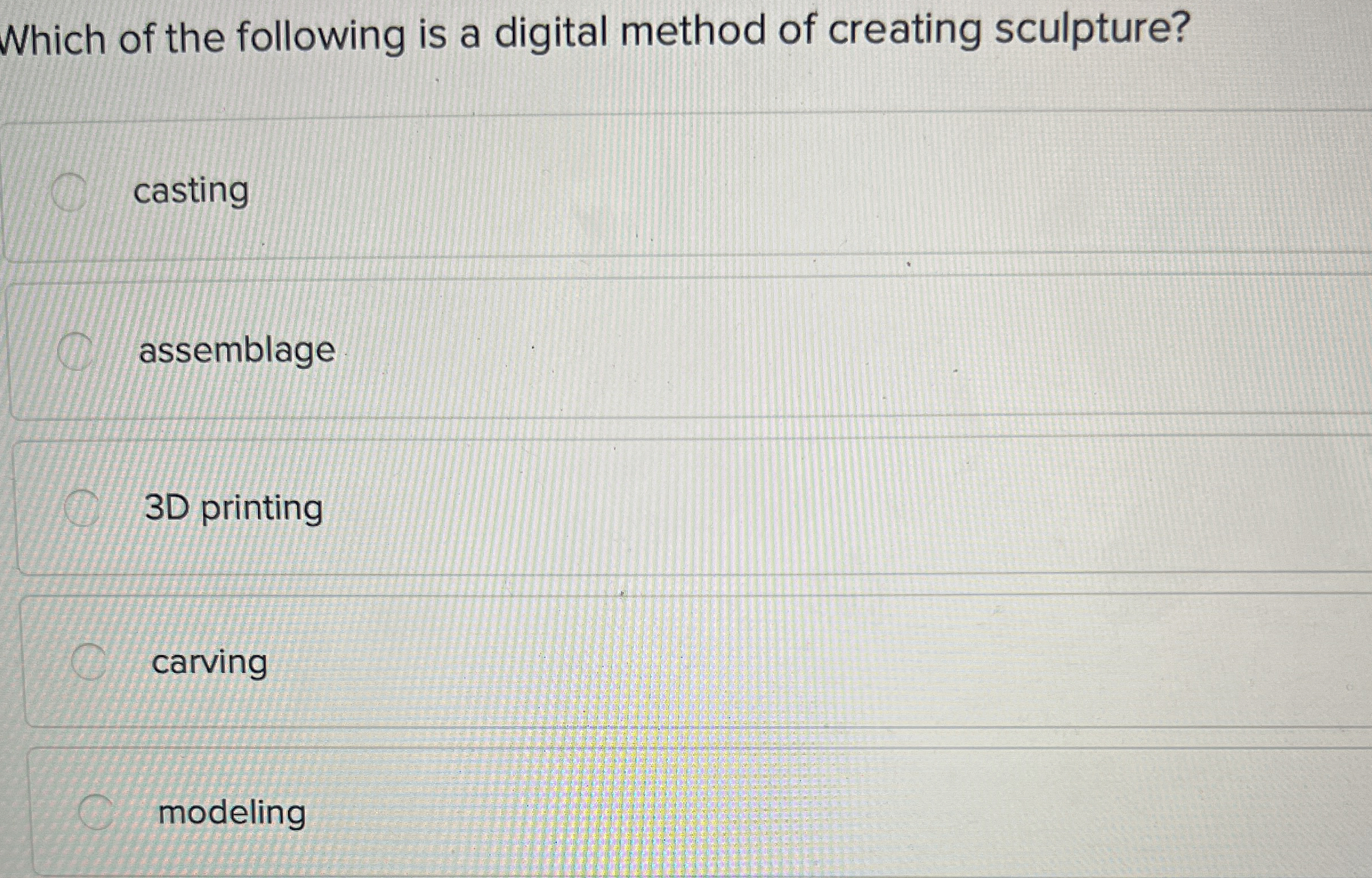Which of the following is a digital method of