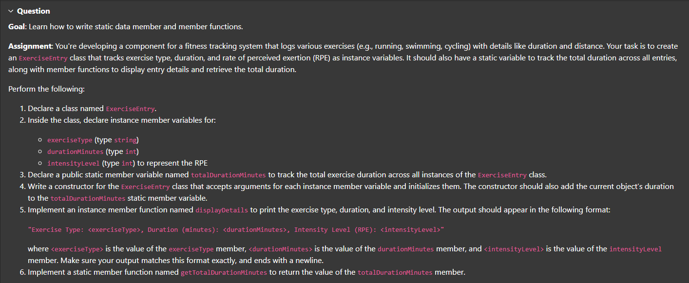 You're developing a component for a fitness