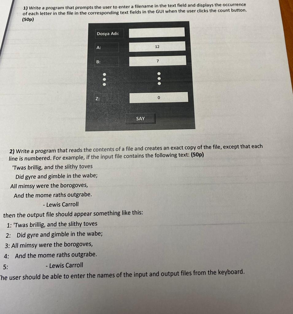 Write a program that prompts the user to enter a