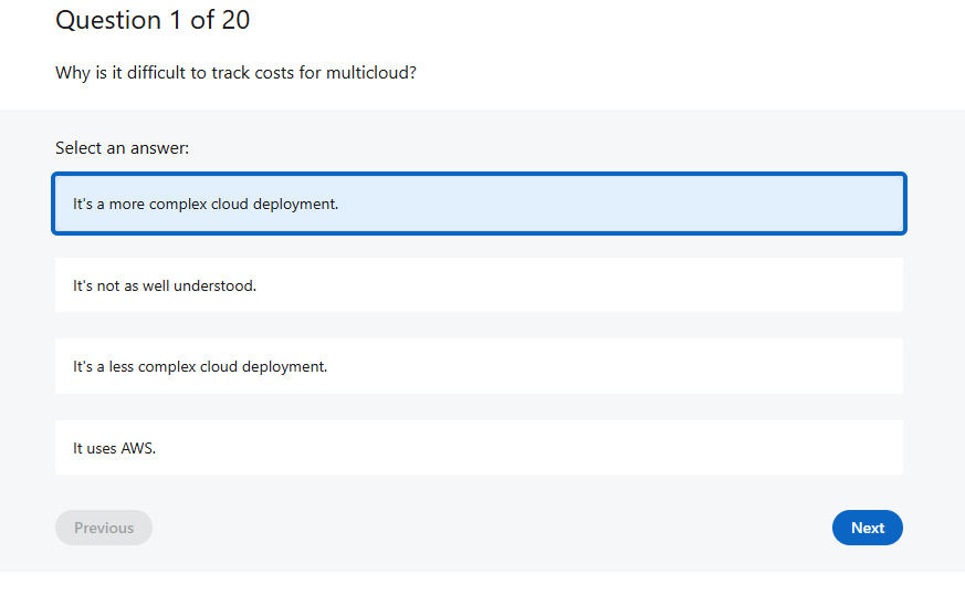 Question 1 of 2 0 Why is it difficult to track