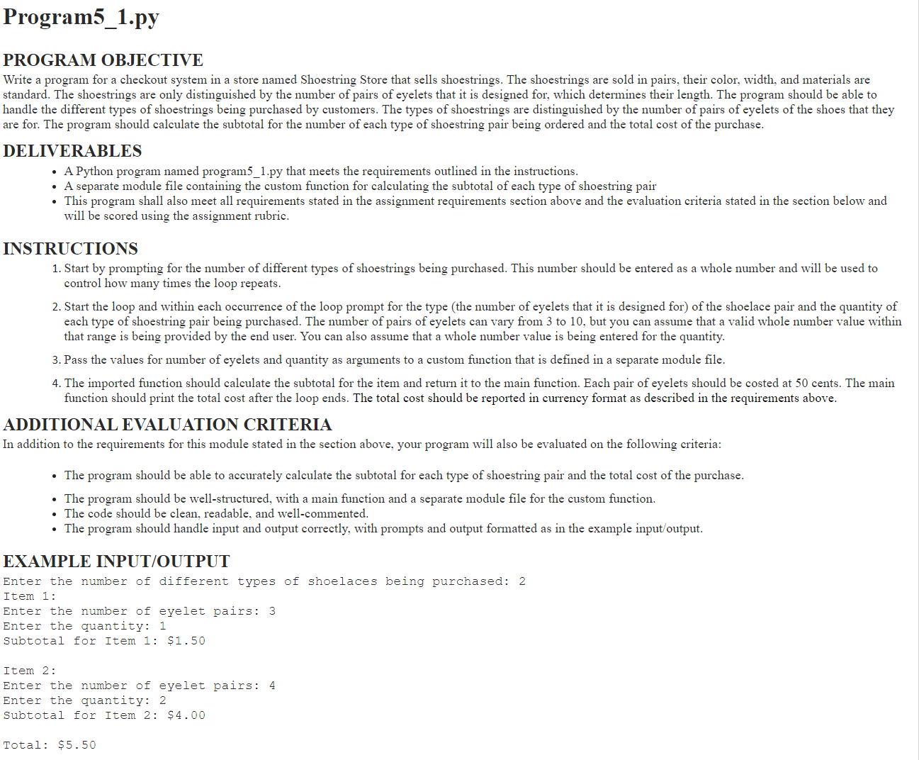 please please pleas dont use ai Program 5 _ 1 .