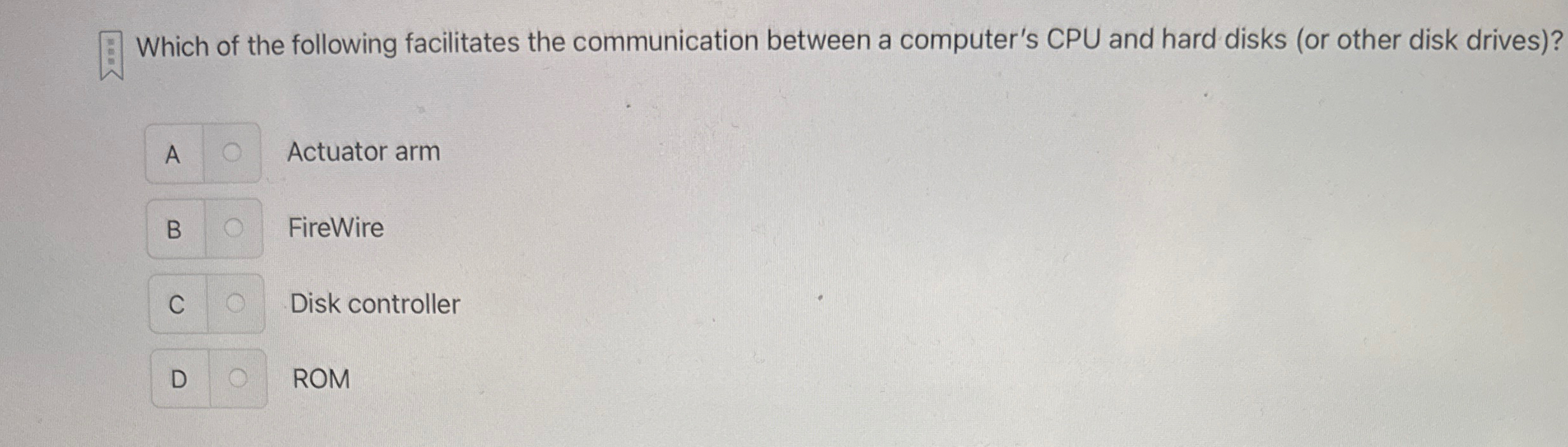 Which of the following facilitates the