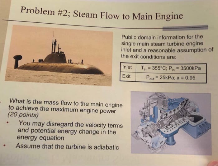 Problem #2; Steam Flow to Main Engine Public