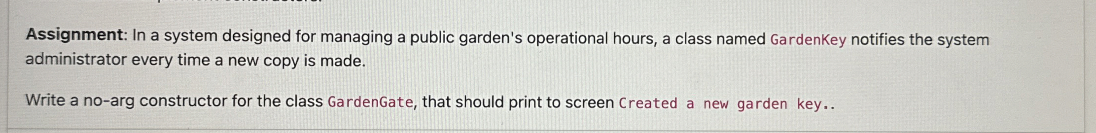 Assignment: In a system designed for managing a