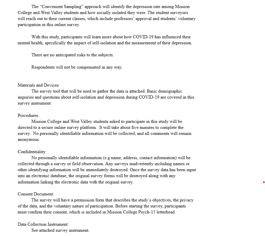 This is my IRB Application for Research Project.