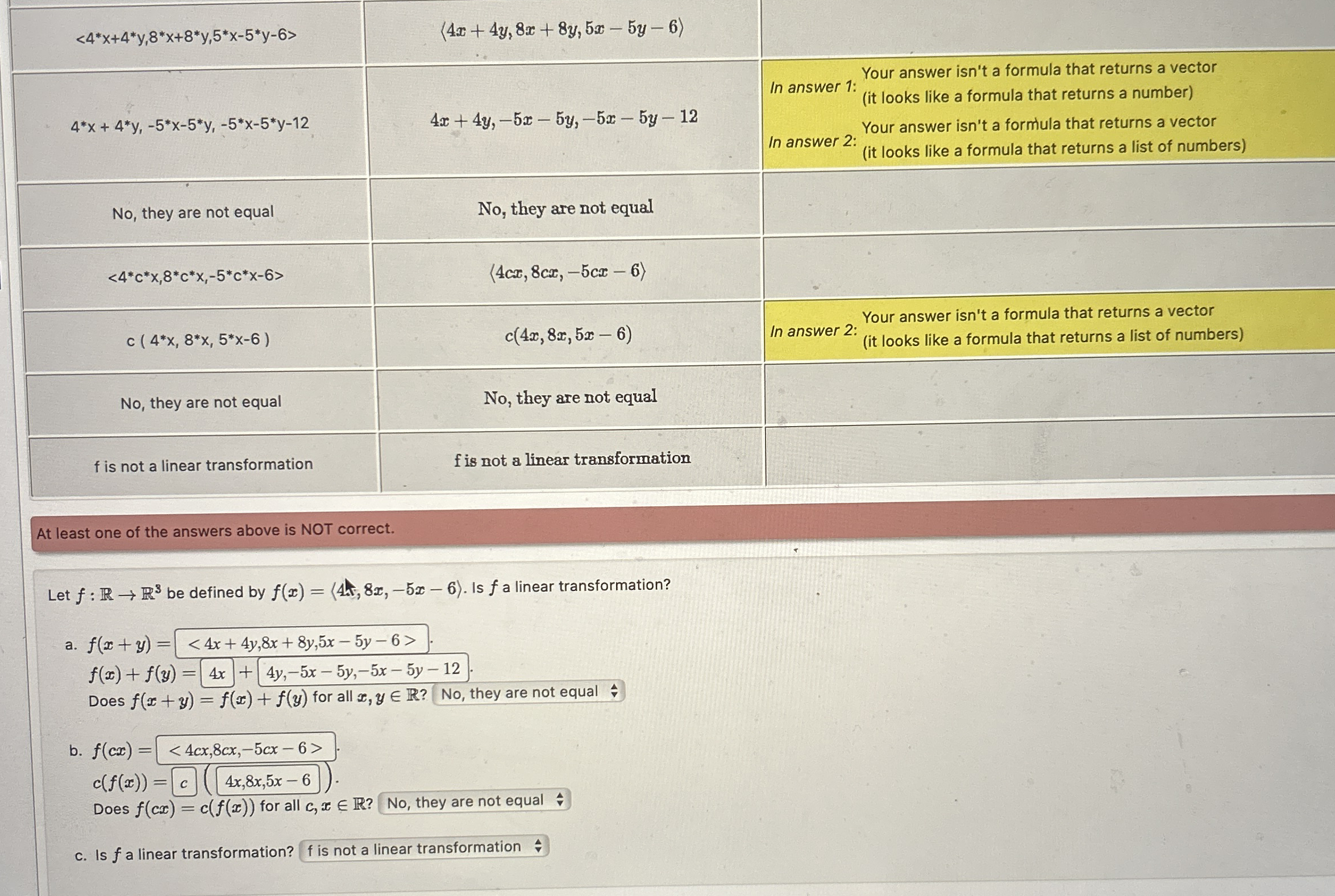\ table [ [ < 4 * * x + 4 * * y , 8 * * x + 8 * *
