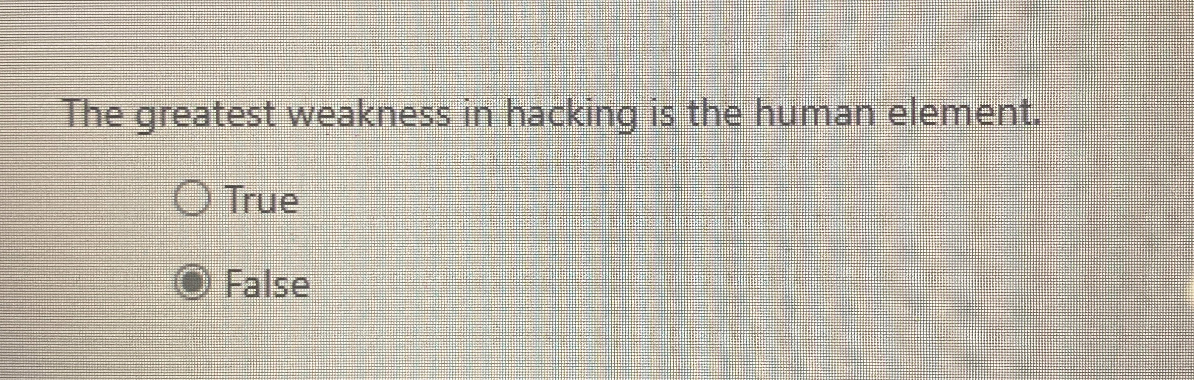 The greatest weakness in hacking is the human