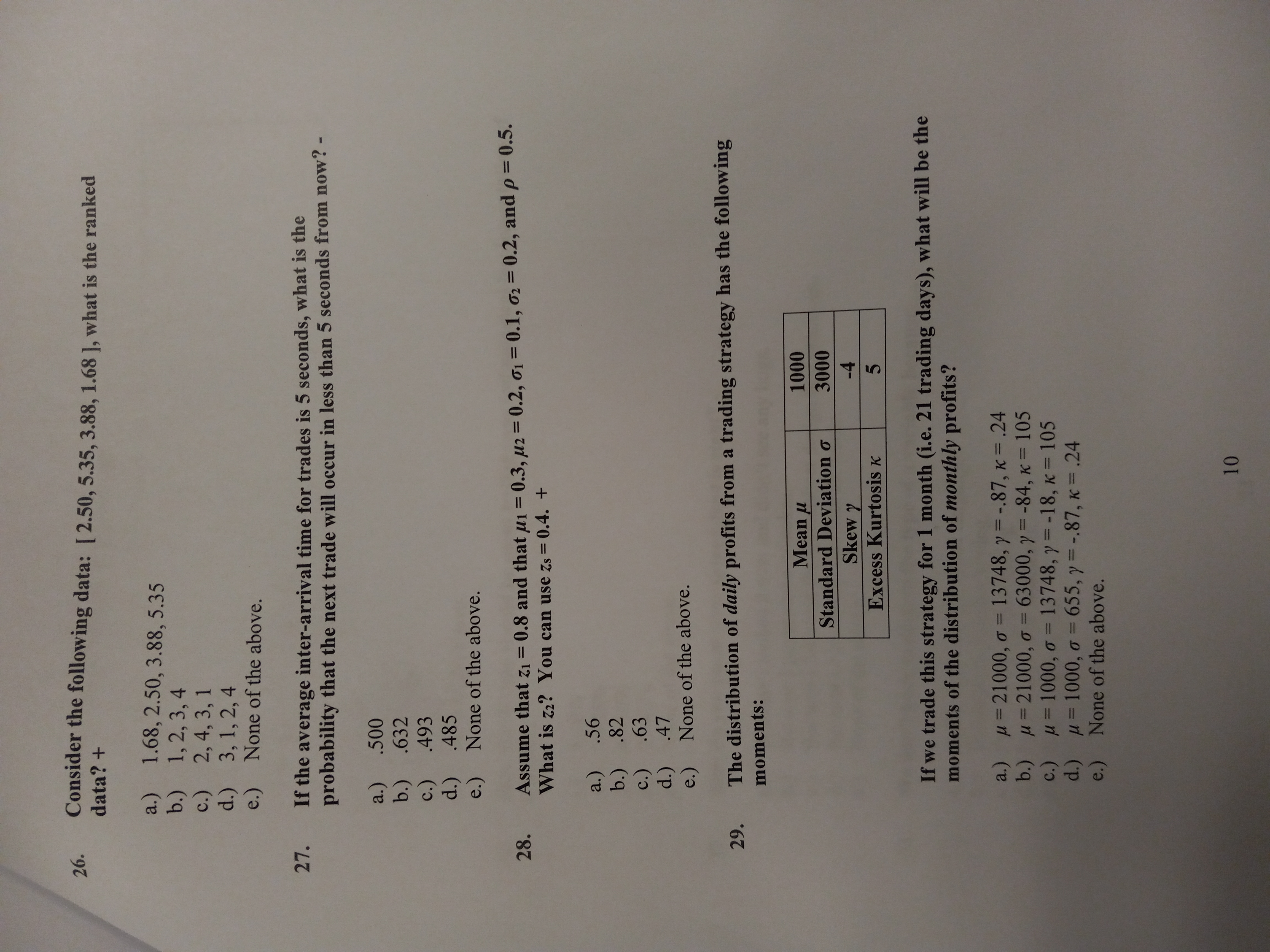 26. data? + Consider the following data: [ 2.50,