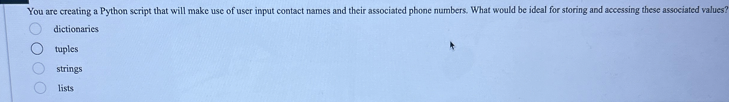 You are creating a Python script that will make