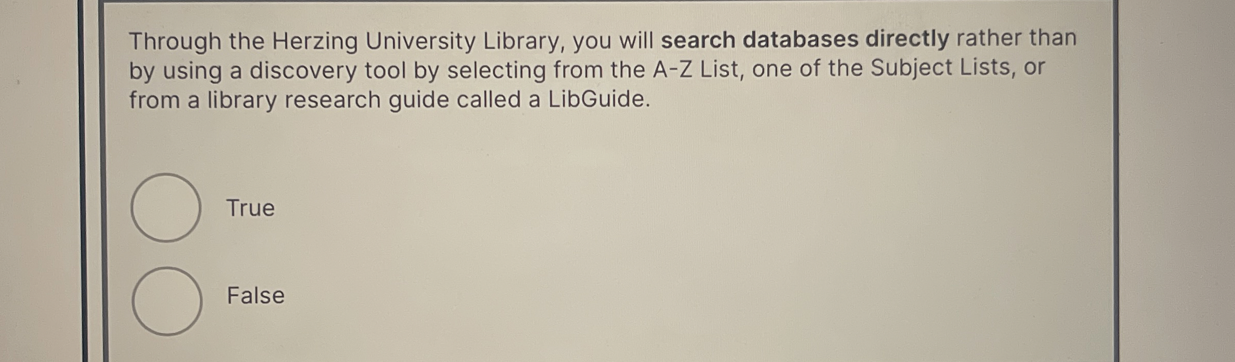 Through the Herzing University Library, you will