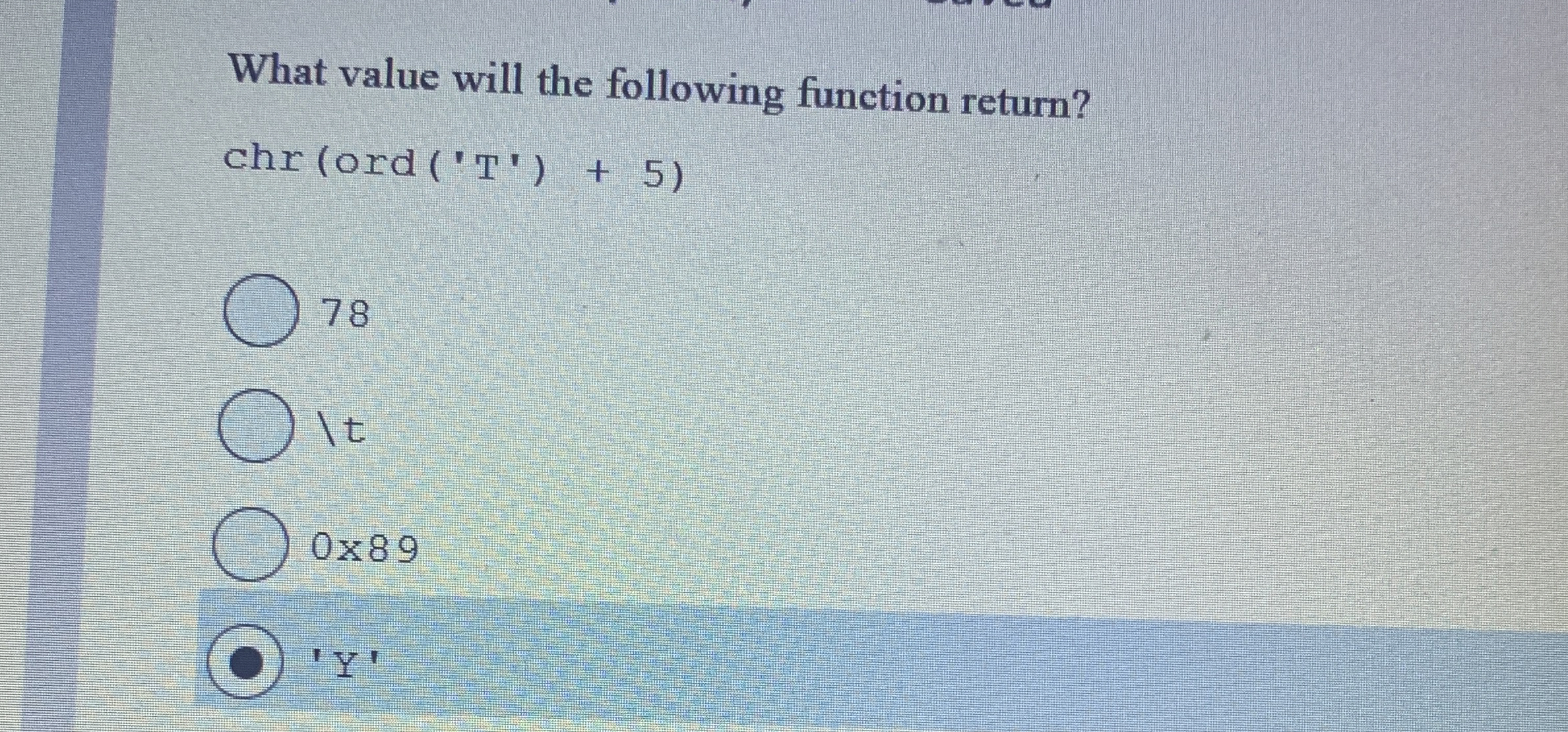 What value will the following function return?