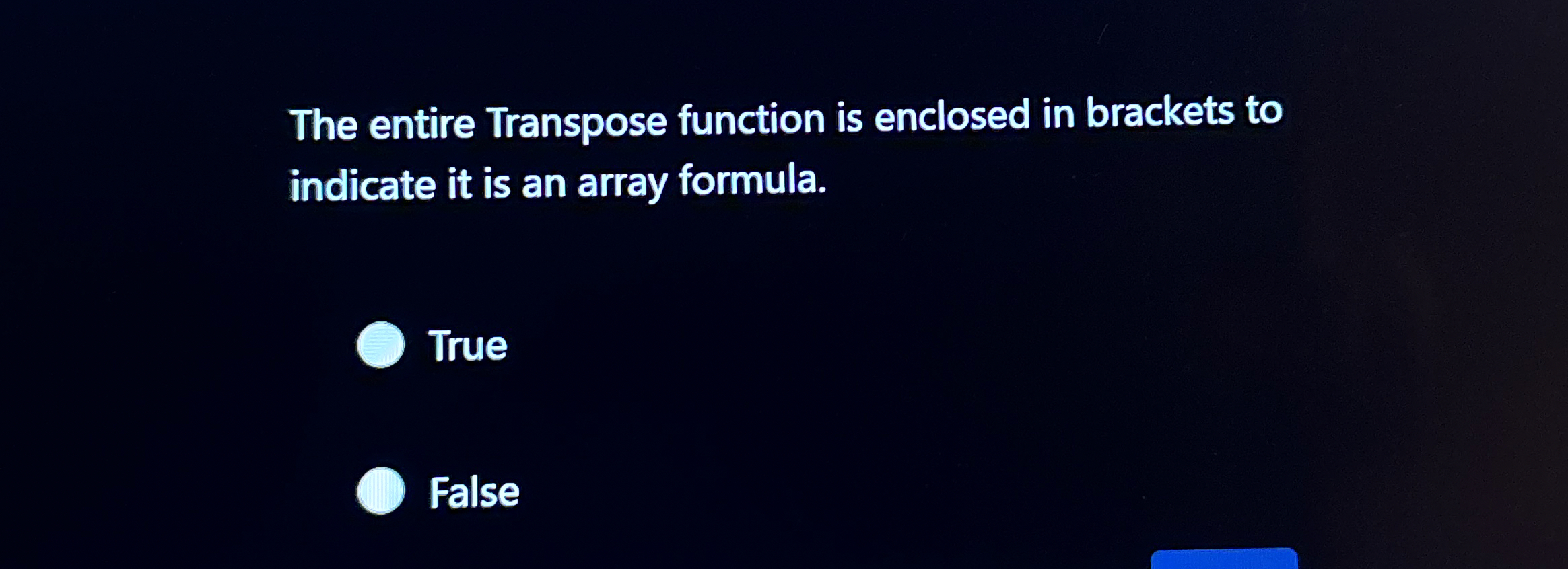 The entire Transpose function is enclosed in
