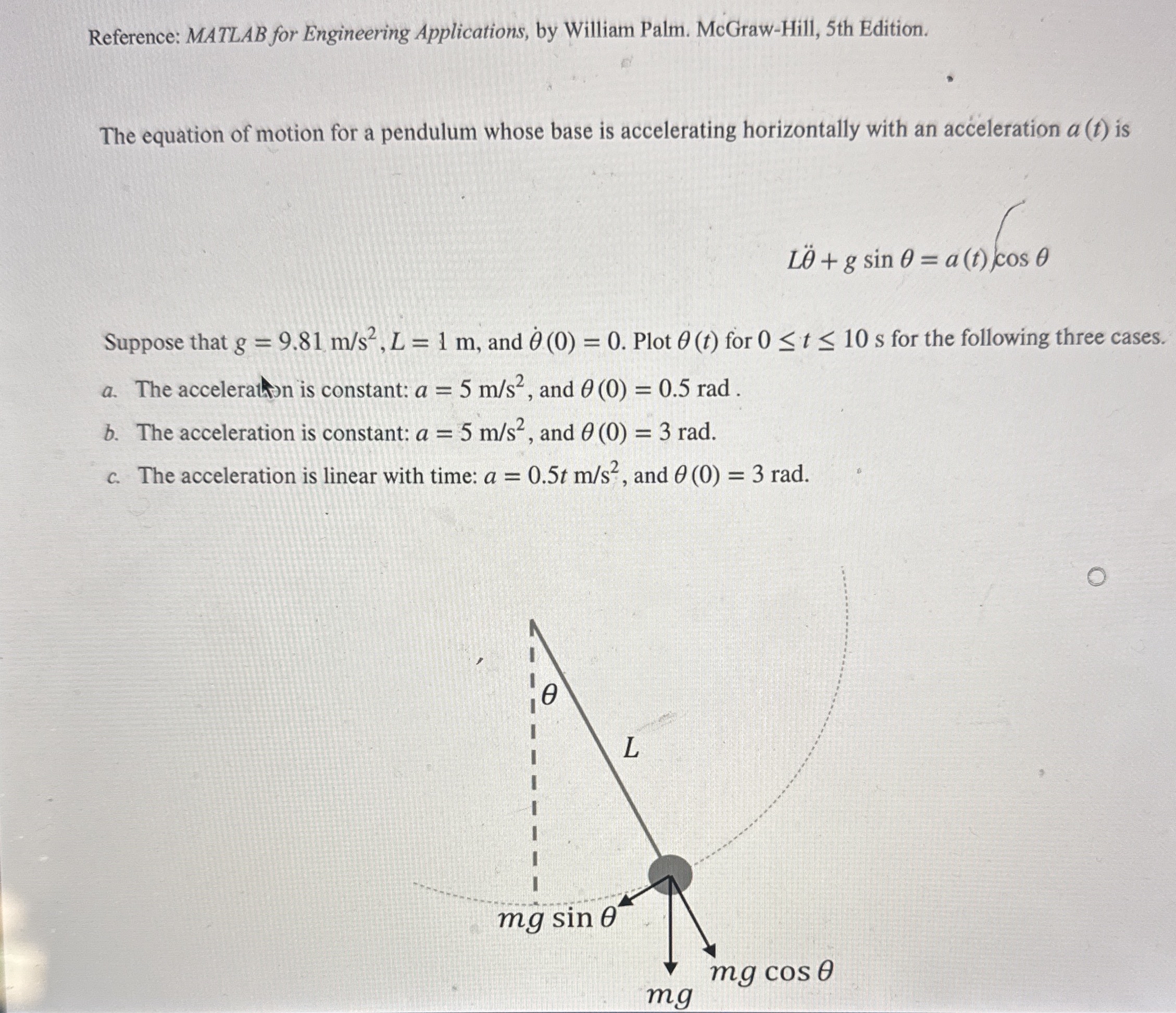 Reference: MATLAB for Engineering Applications,
