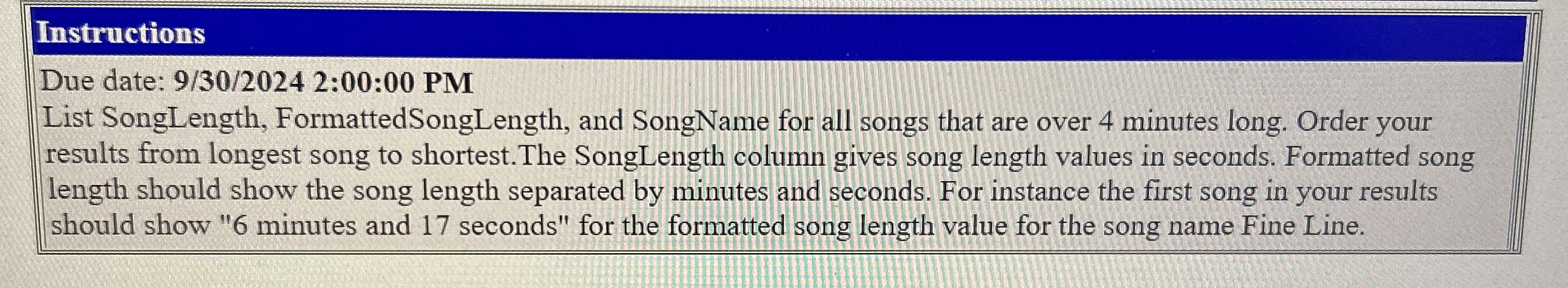 Instructions Due date: 9 / 3 0 / 2 0 2 4 2 : 0 0