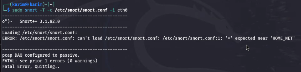 ` ` ` - ( karim ( S ) karim ) - [ ~ ] - $ sudo