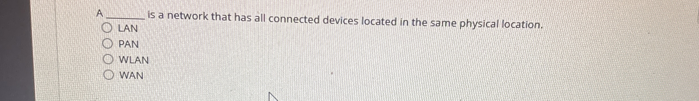 A q , is a network that has all connected devices