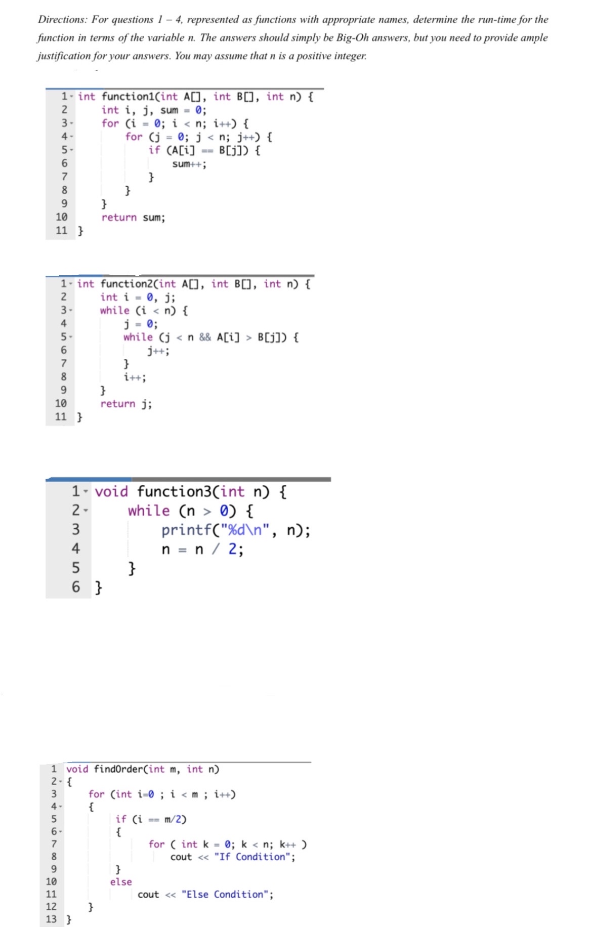 How to solve Directions: For questions 1 - 4 ,