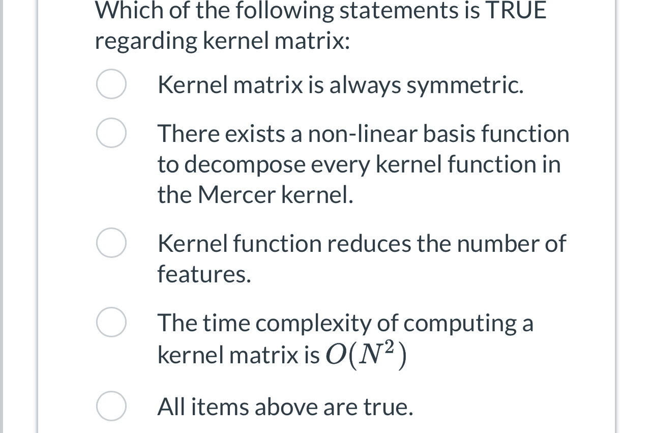 Which of the following statements is TRUE