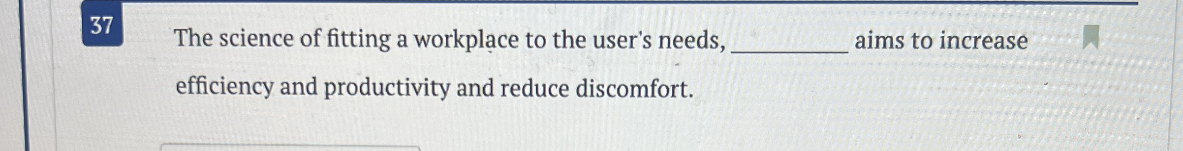 3 7 The science of fitting a workplace to the