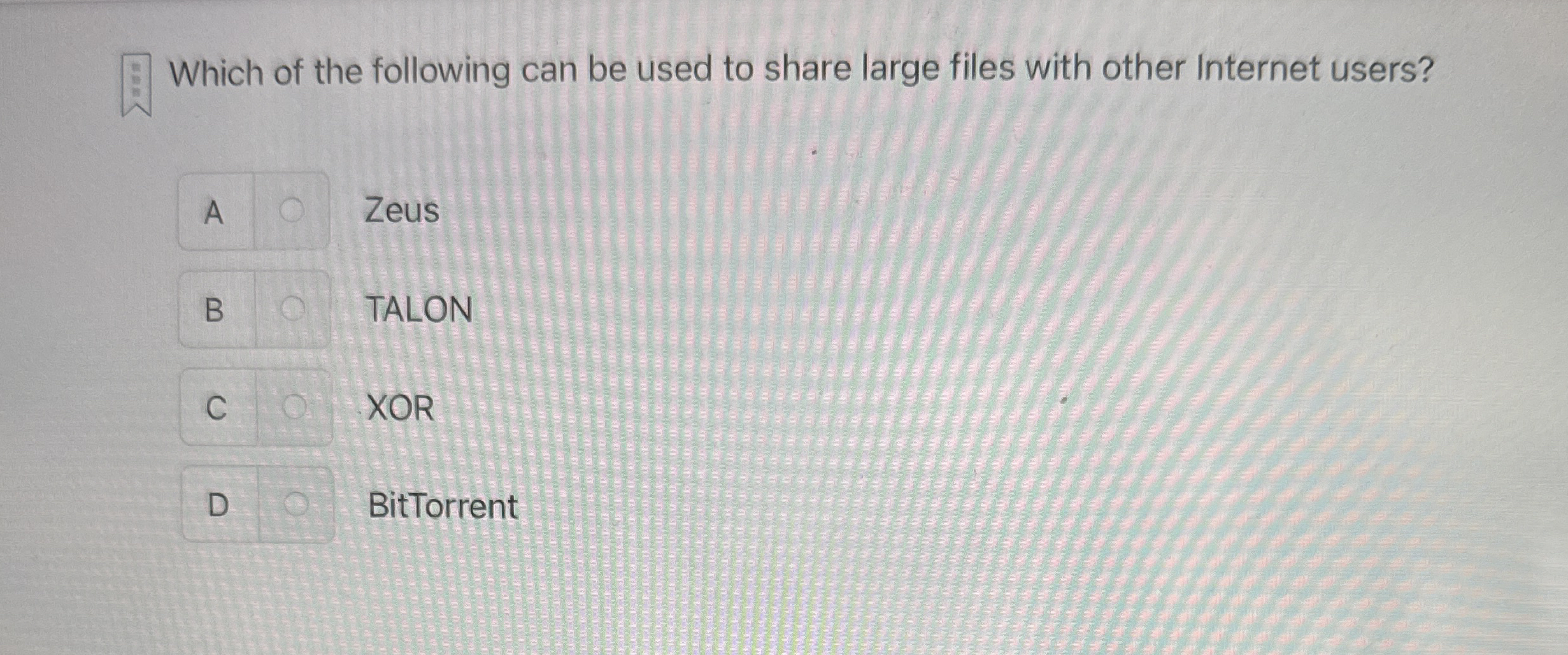 Which of the following can be used to share large