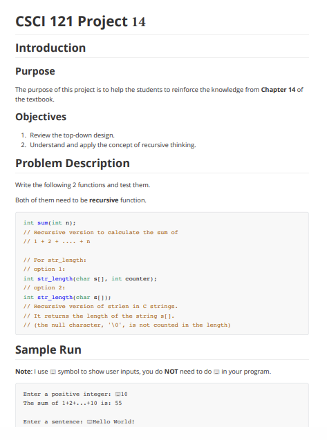 CSCI 1 2 1 Project 1 4 Introduction Purpose The