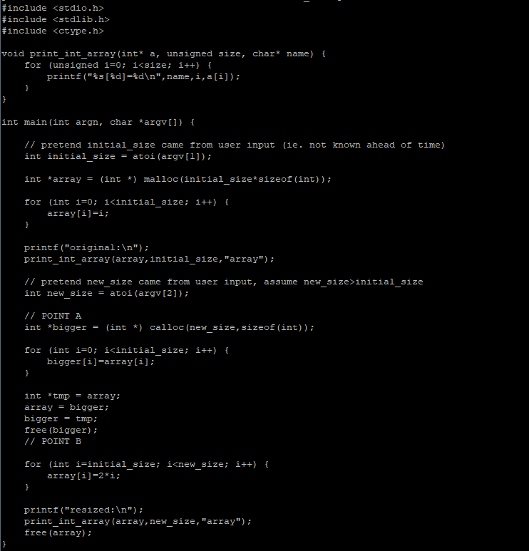 Consider the code in the picture: What is