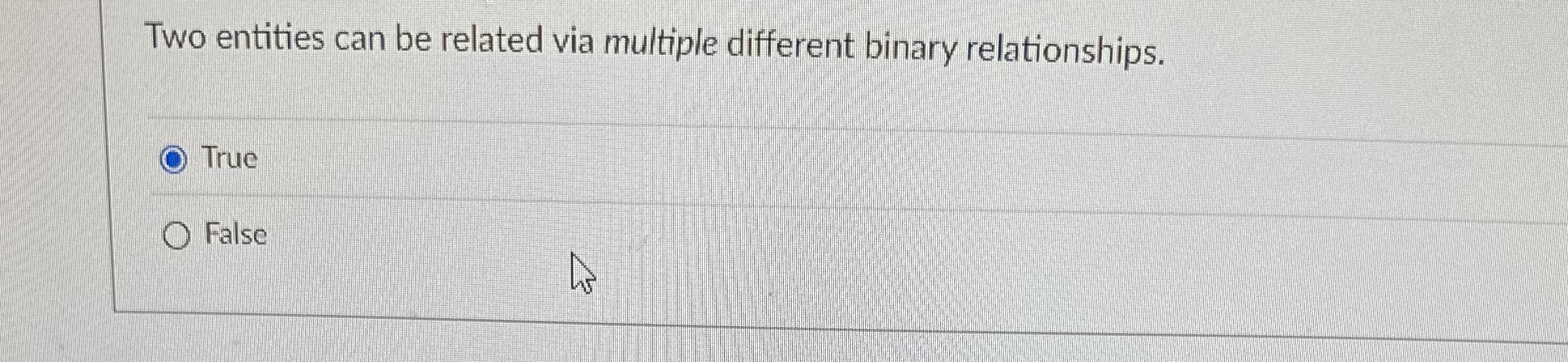 Two entities can be related via multiple