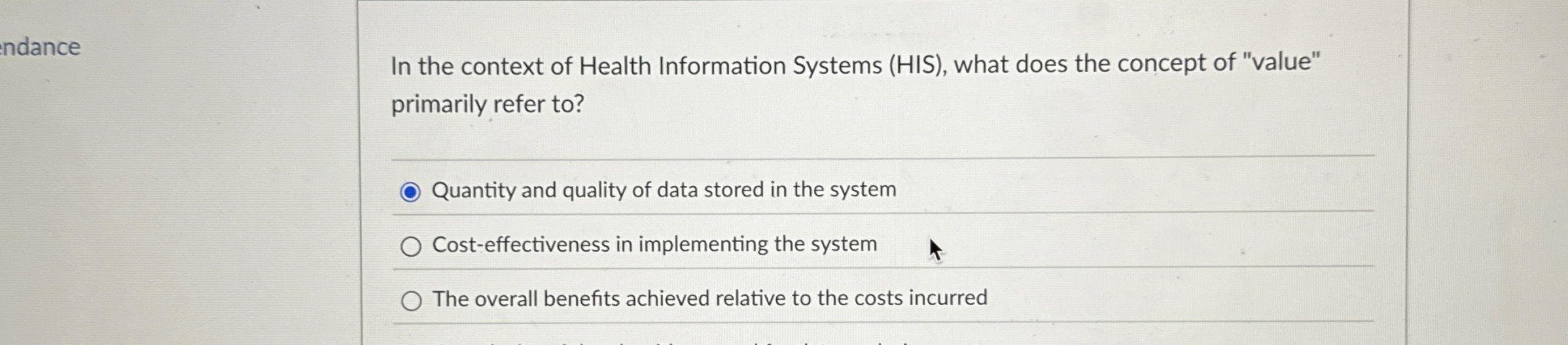 In the context of Health Information Systems (