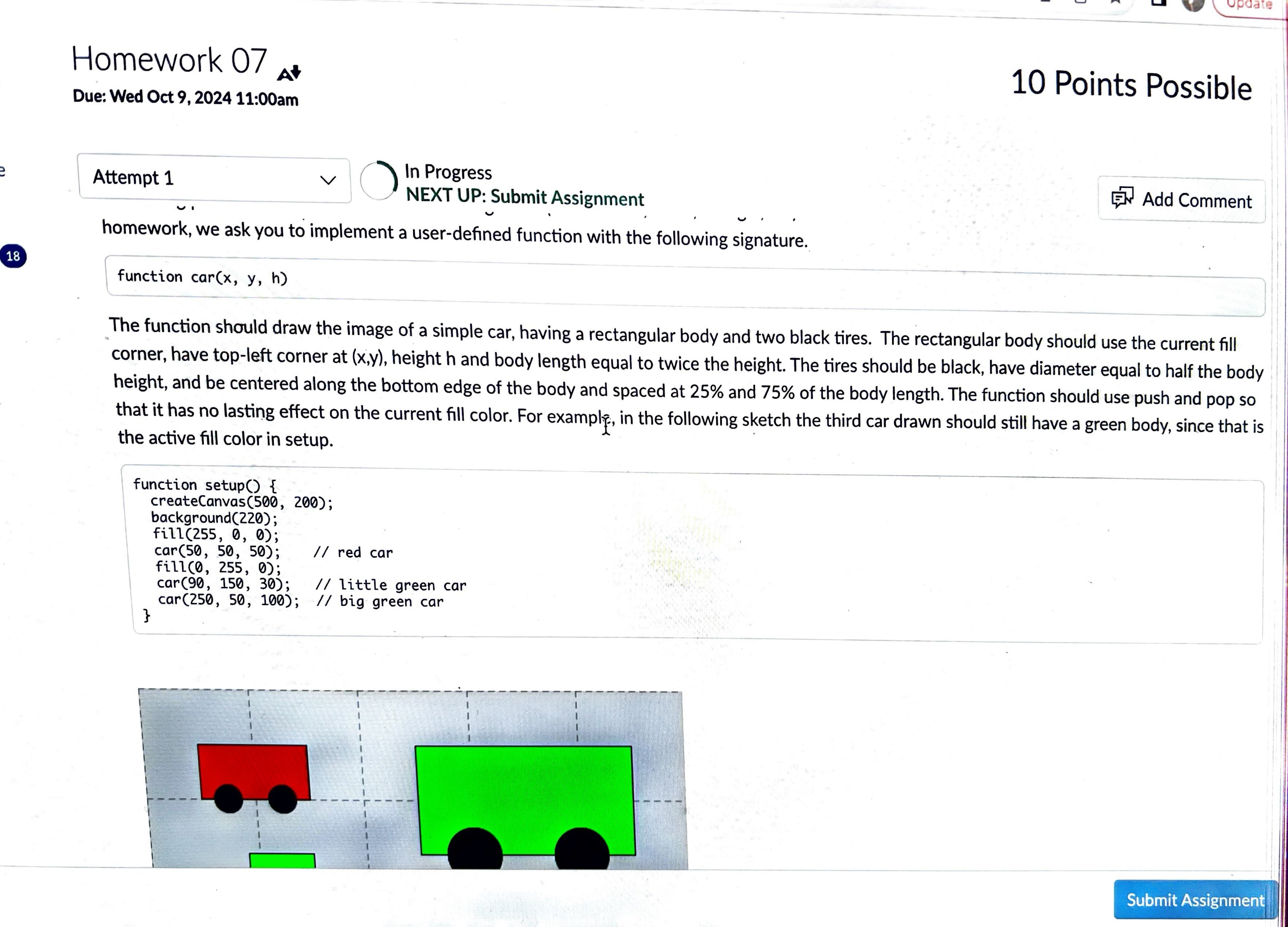 This is the code I have so far on p 5 . js: