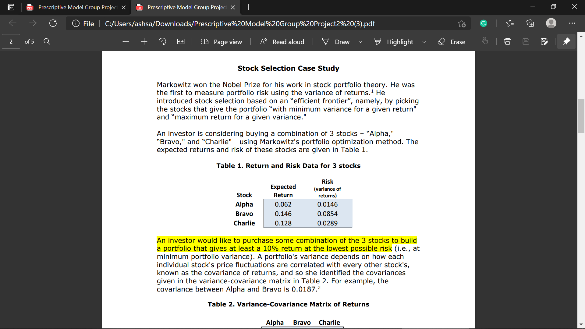 PDE Prescriptive Model Group Project X PDE