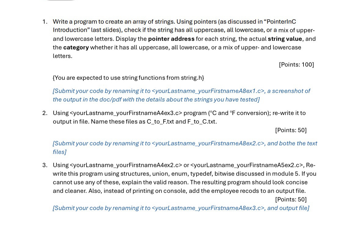Using C programming, Write a program to create an