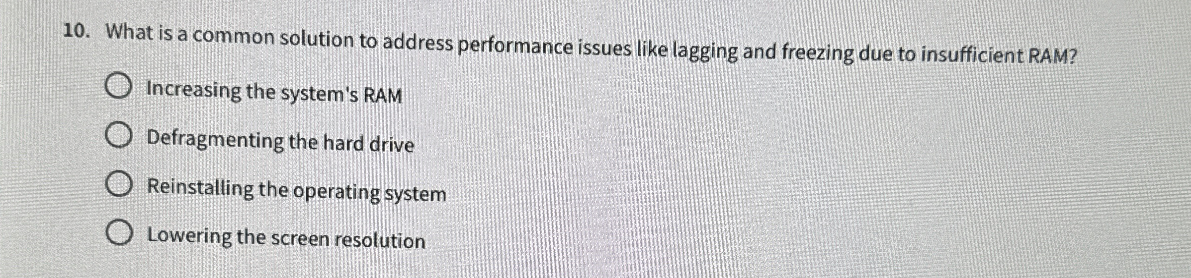 What is a common solution to address performance