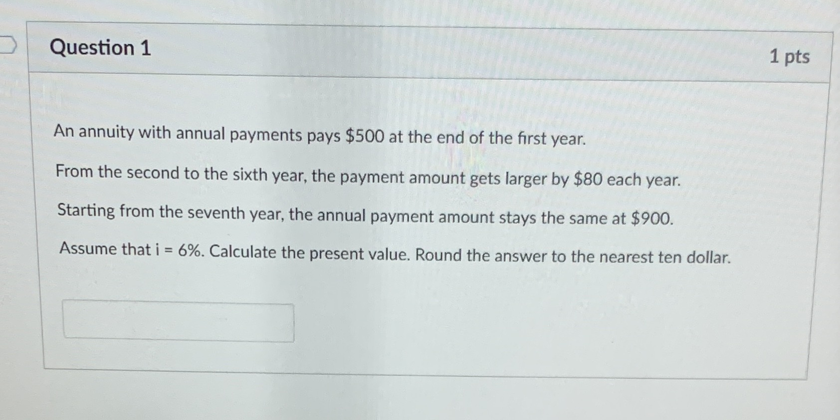 Solve and explain it please Question 1 1 pts An