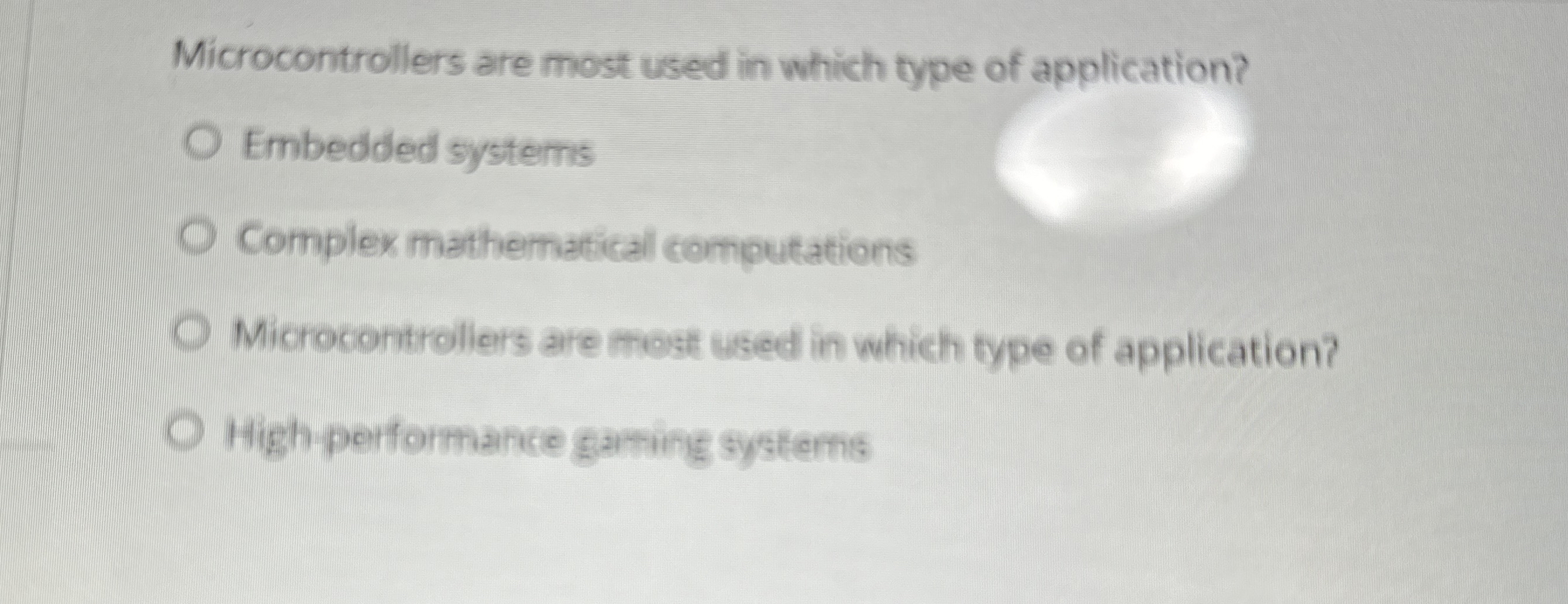 Microcontrollers are most used in which type of