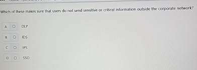 Which of these makes sure that users do not send