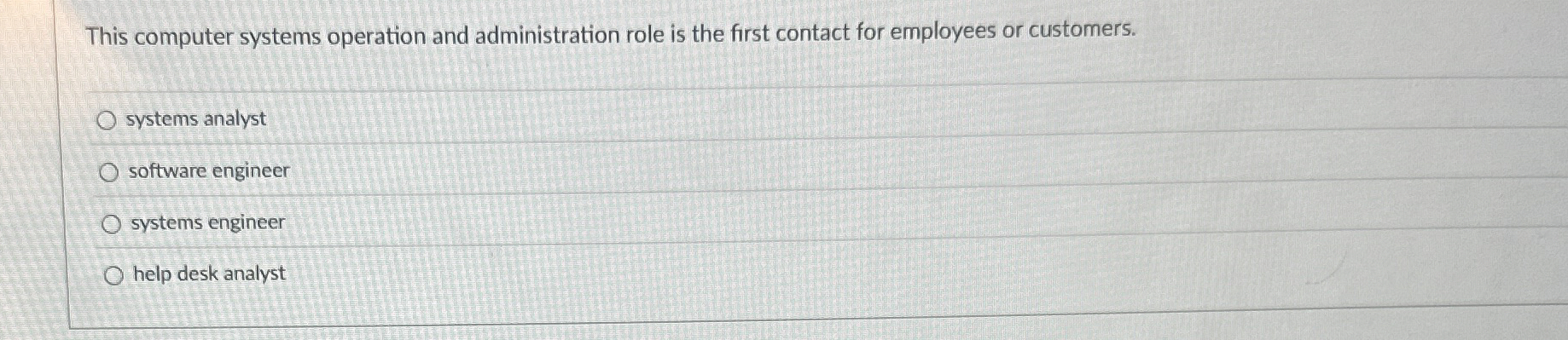 This computer systems operation and