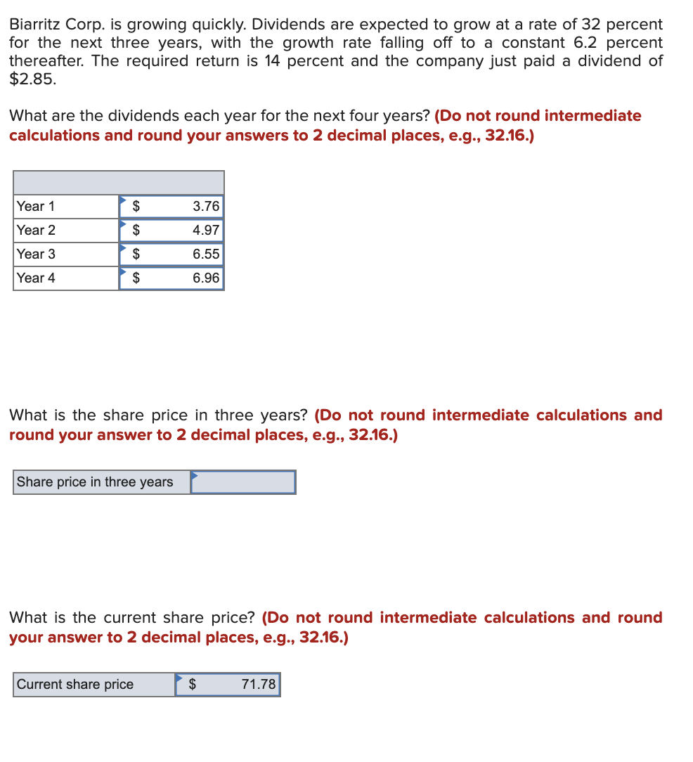 Need help with this question Biarritz Corp. is