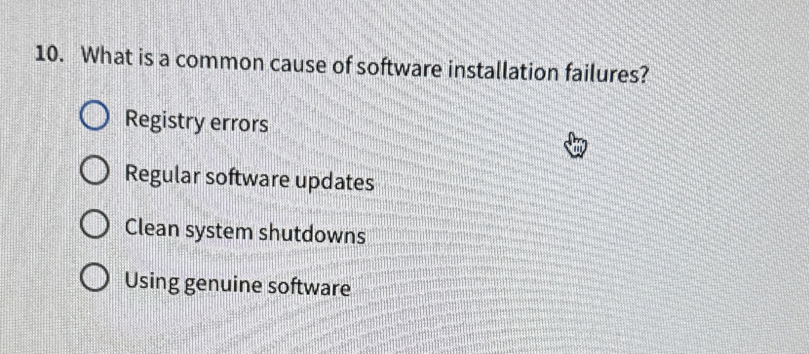 What is a common cause of software installation