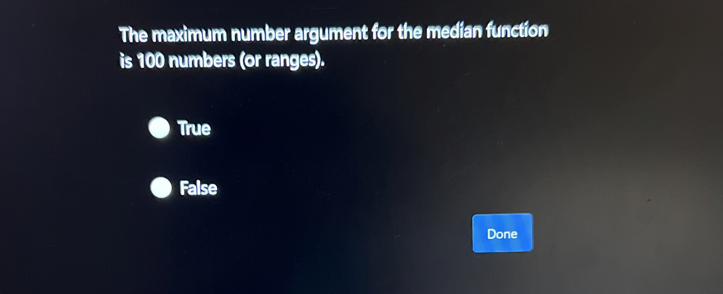 The maximum number argument for the medlian