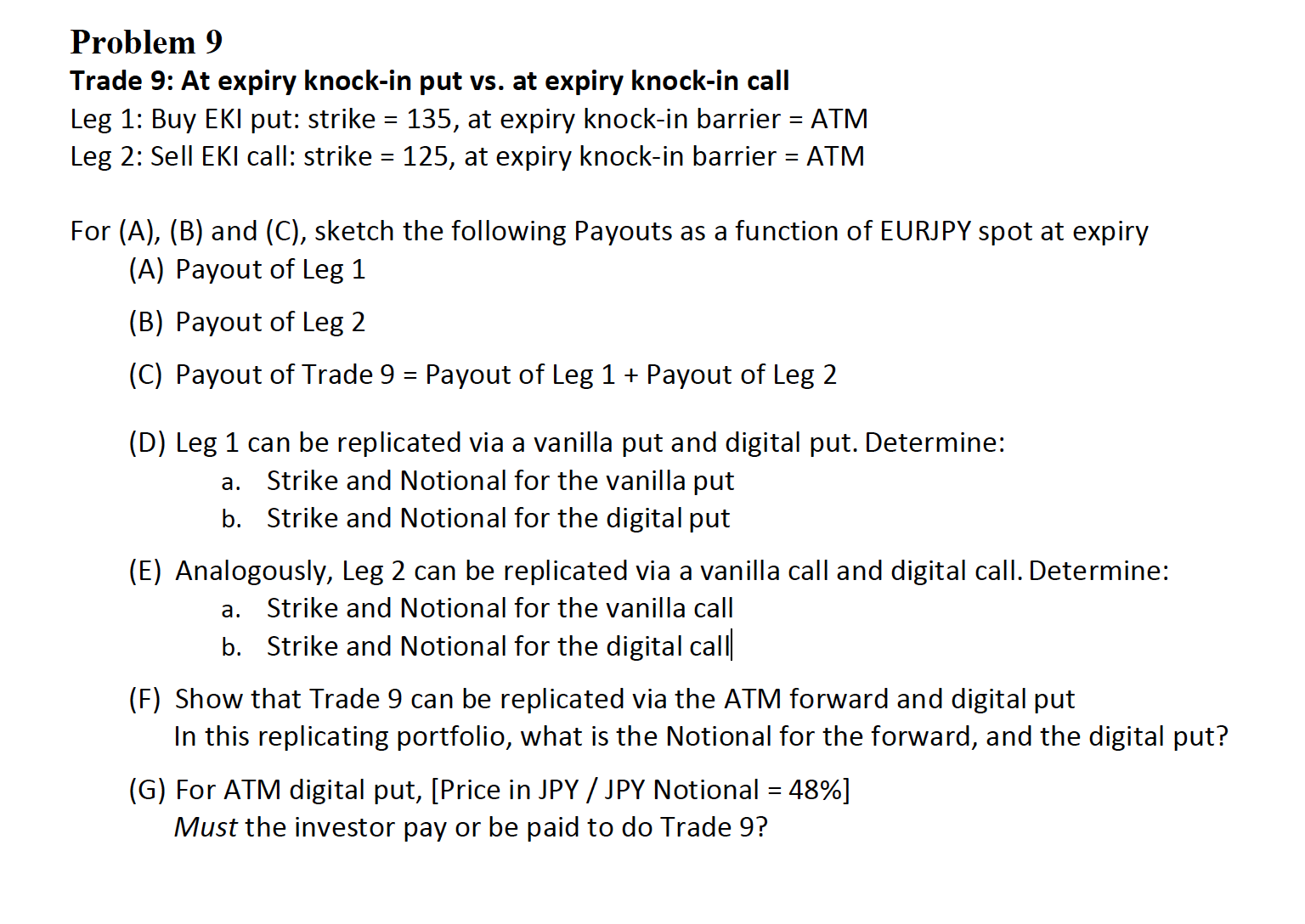 Problem Set 11 Unless otherwise stated, for
