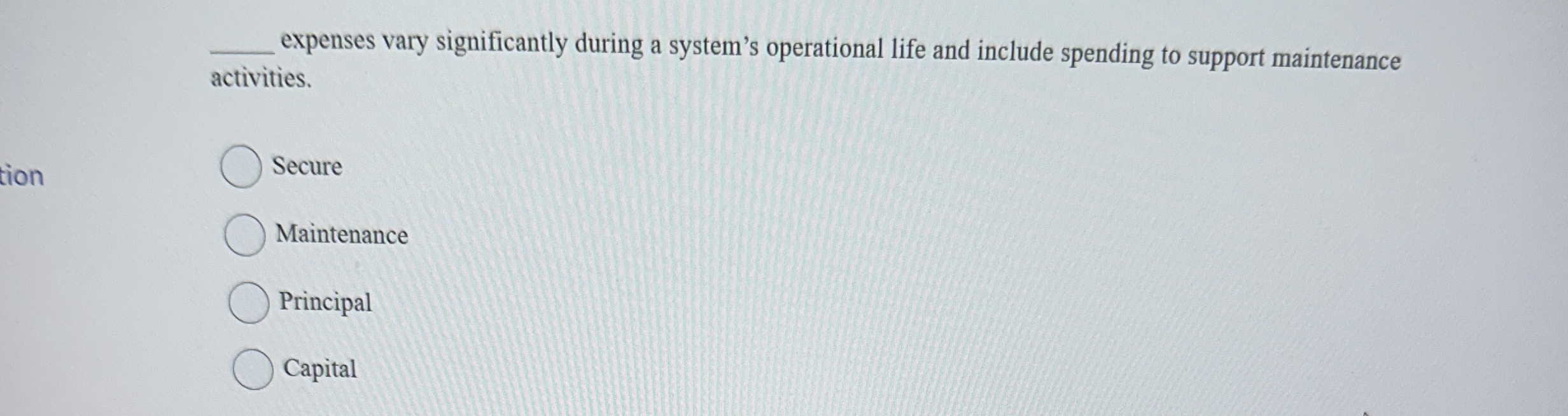 expenses vary significantly during a system's