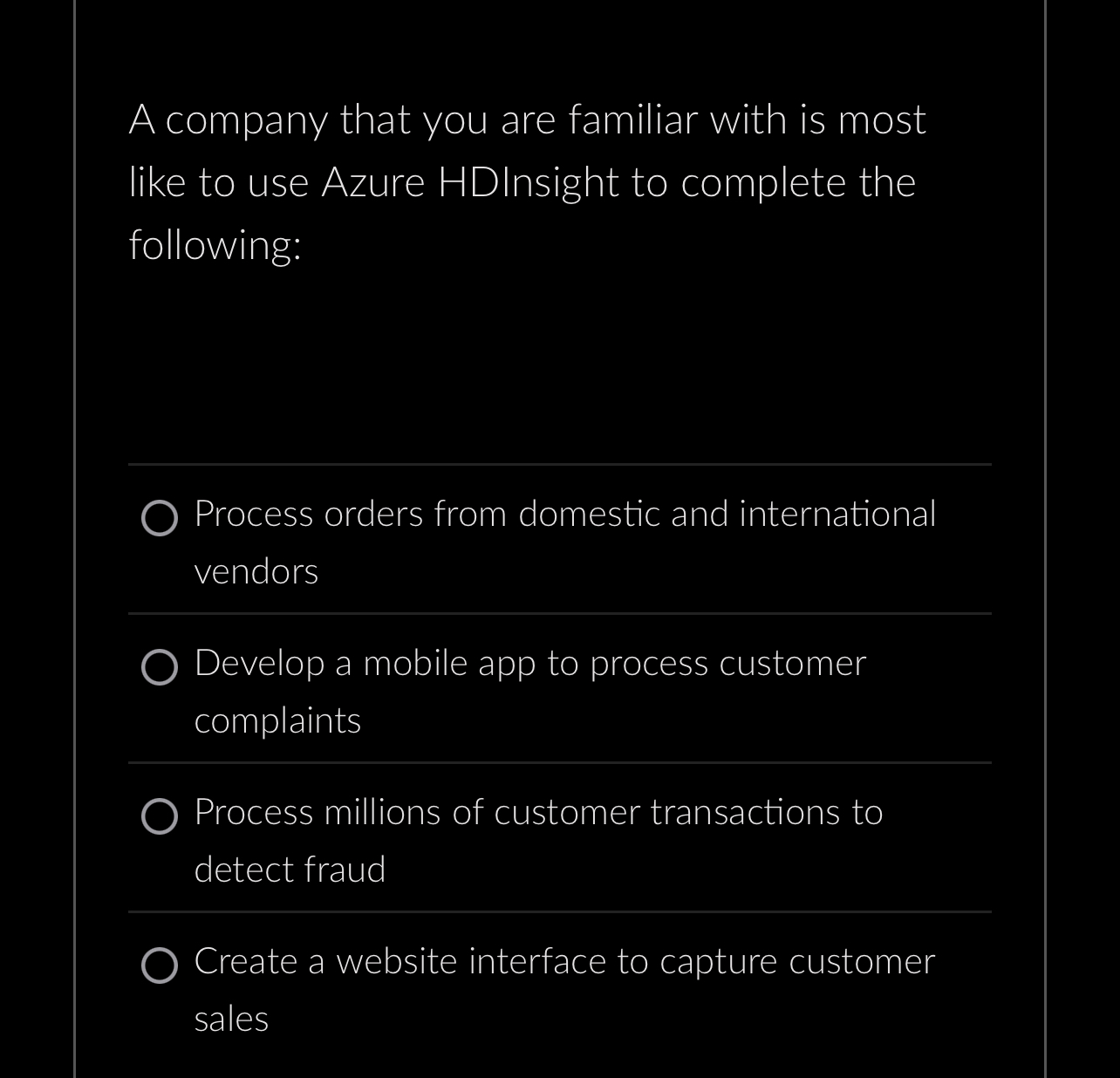 A company that you are familiar with is most like