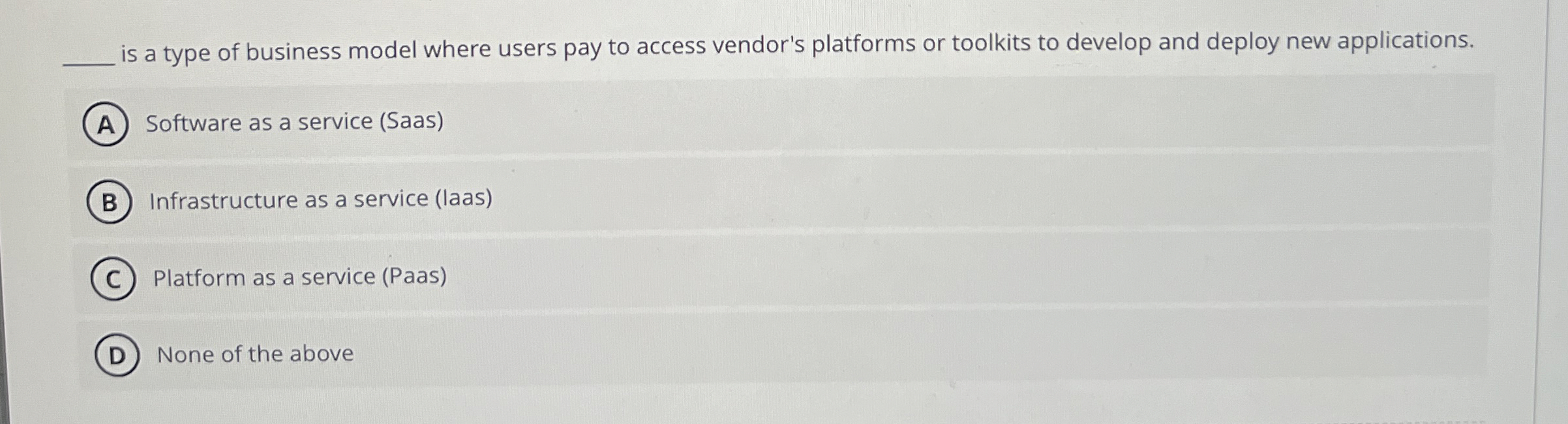 is a type of business model where users pay to