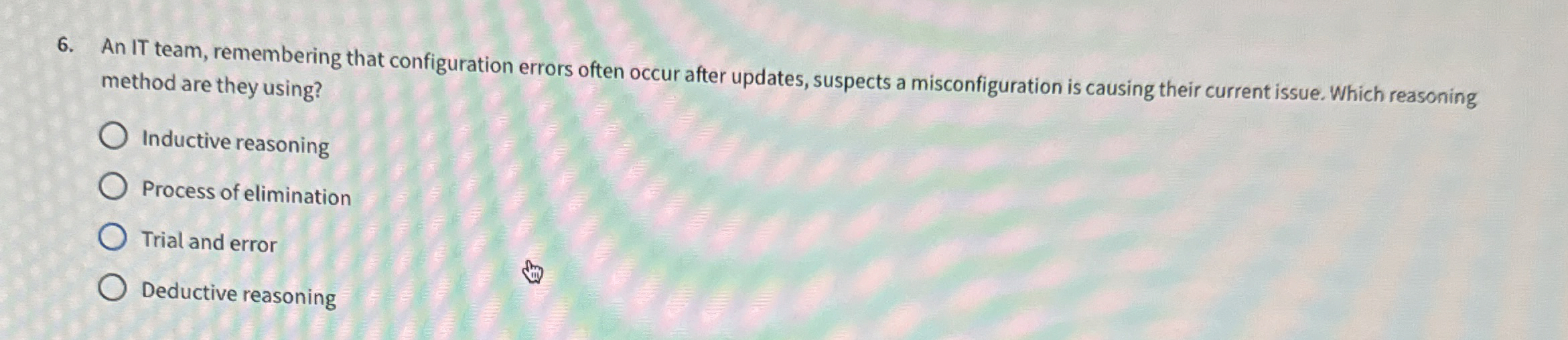 An IT team, remembering that configuration errors